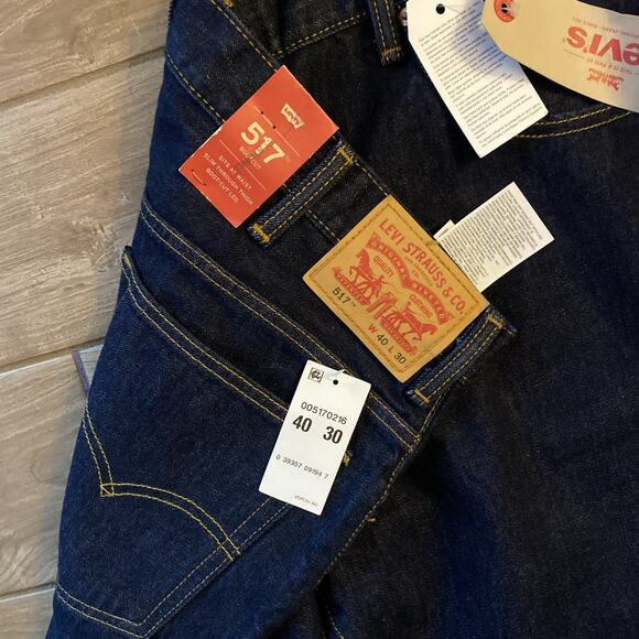 Levi's Red Tab Boot Cut Denim Jeans Mens 40 X 30 NWT - Picture 3 of 10